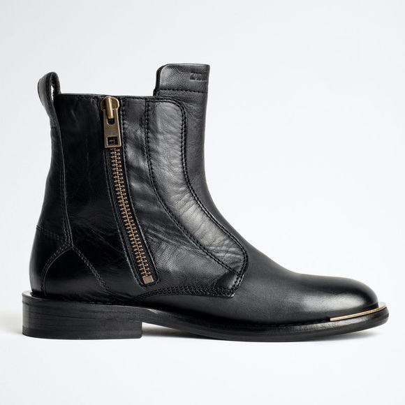 🆕ZADIG & VOLTAIRE Laureen High Ankle Boots Size 7 (38) - Picture 1 of 11